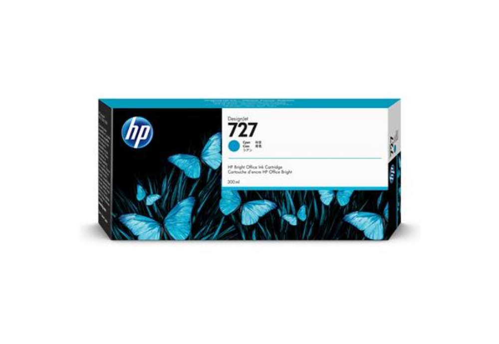 Immagine di Hp - Cartuccia ink originale - 727 - Ciano - F9J76A - 300ml