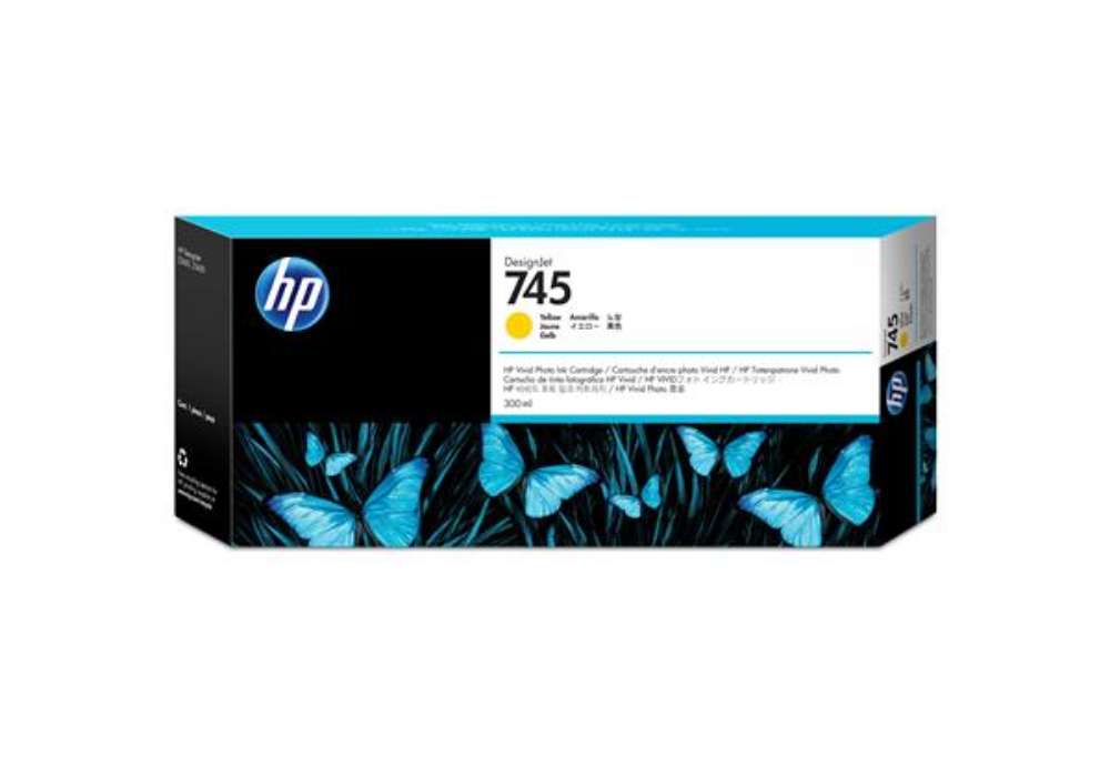 Immagine di Hp - Cartuccia ink originale - 745 - Giallo - F9K02A - 300ml