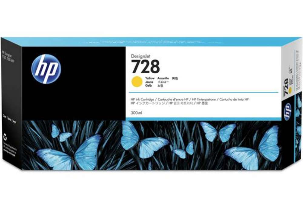 Immagine di Hp - Cartuccia ink originale - 728 - Giallo - F9K15A - 300ml