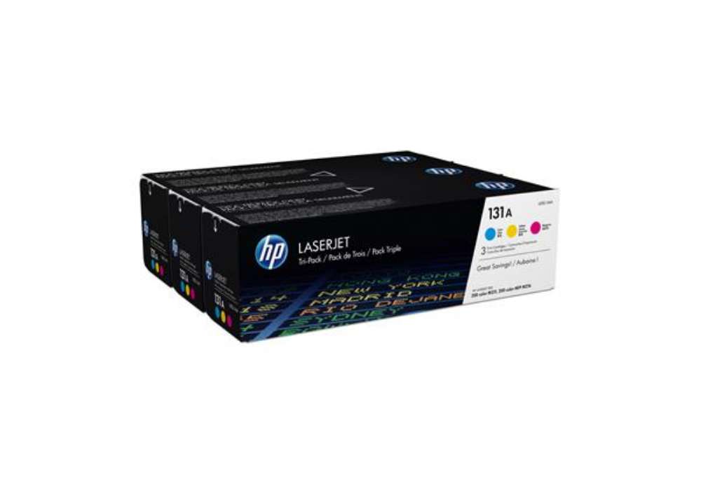 Immagine di Hp - Confezione 3 Toner originale - 131A - C/M/Y - U0SL1AM - 1.800 pag cad