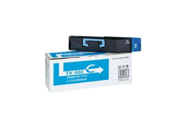 Immagine di Kyocera/Mita - Toner - Ciano - TK-880C - 1T02KACNL0 - 18.000 pag