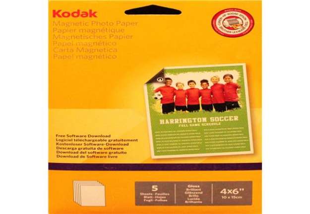 Immagine di Kodak - Carta Fotografica Magnetica Lucida 10x15 cm 5 fogli - 5740-020