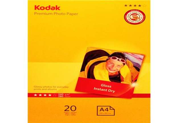 Immagine di Kodak - Carta Fotografica Ultra Premium Gloss - A4 - 240 gr - 20 fogli - 5740-093
