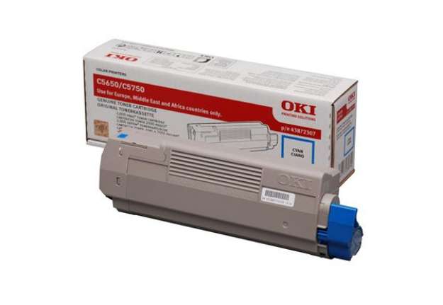 Immagine di Oki - Toner - Ciano - C5650/C5750 - 43872307 - 2.000 pag