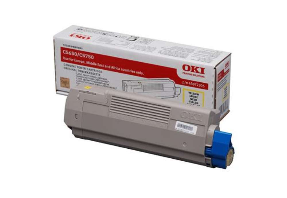 Immagine di Oki - Toner - Giallo - C5650/C5750 - 43872305 - 2.000 pag