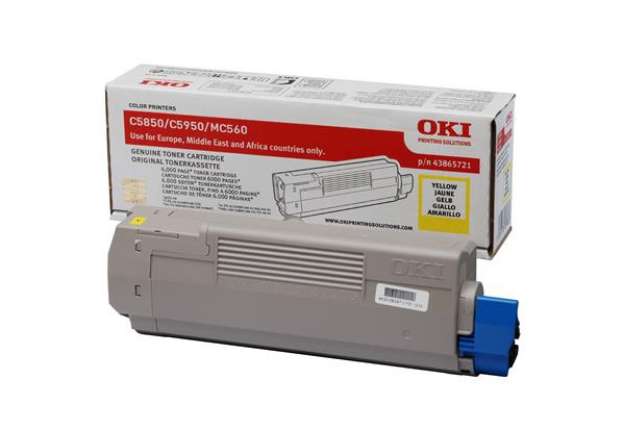 Immagine di Oki - Toner - Giallo - C5850/C5950 - 43865721 - 6.000 pag