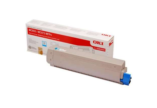 Immagine di Oki - Toner - Ciano - MC853/873 - 45862839 - 7.300 pag