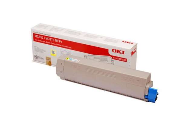 Immagine di Oki - Toner - Giallo - MC853/873 - 45862837 - 7.300 pag