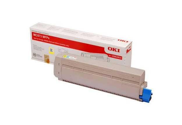 Immagine di Oki - Toner - Giallo - MC873 - 45862814 - 10.000 pag