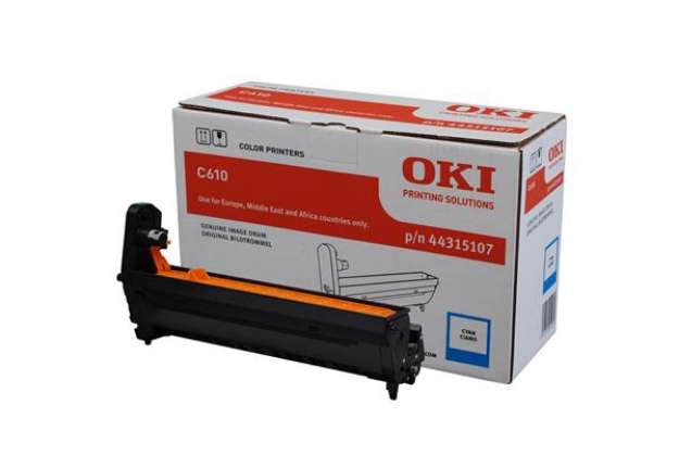 Immagine di Oki - Tamburo - Ciano - C610 - 44315107 - 20.000 pag