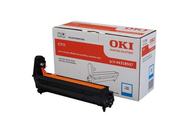 Immagine di Oki - Tamburo - Ciano - C711 - 44318507 - 20.000 pag