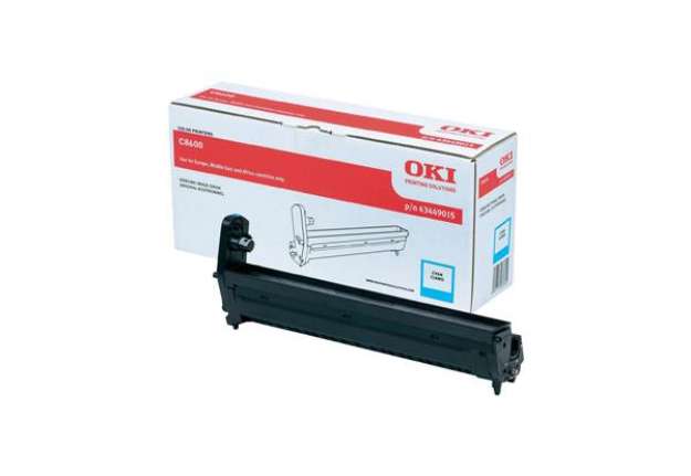 Immagine di Oki - Tamburo - Ciano - C8600 - 43449015 - 20.000 pag