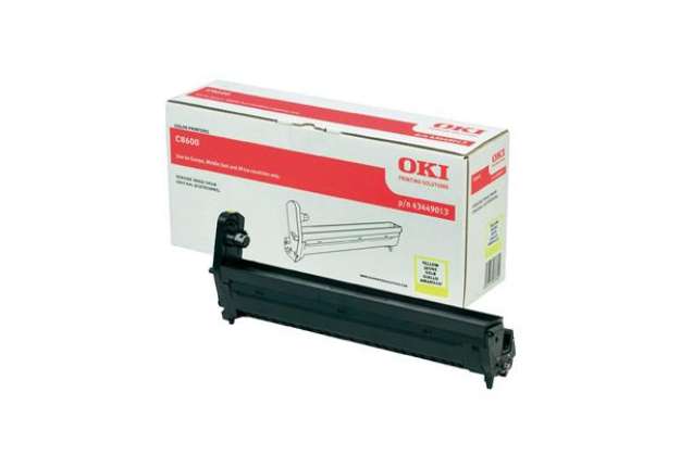 Immagine di Oki - Tamburo - Giallo - C8600 - 43449013 - 20.000 pag