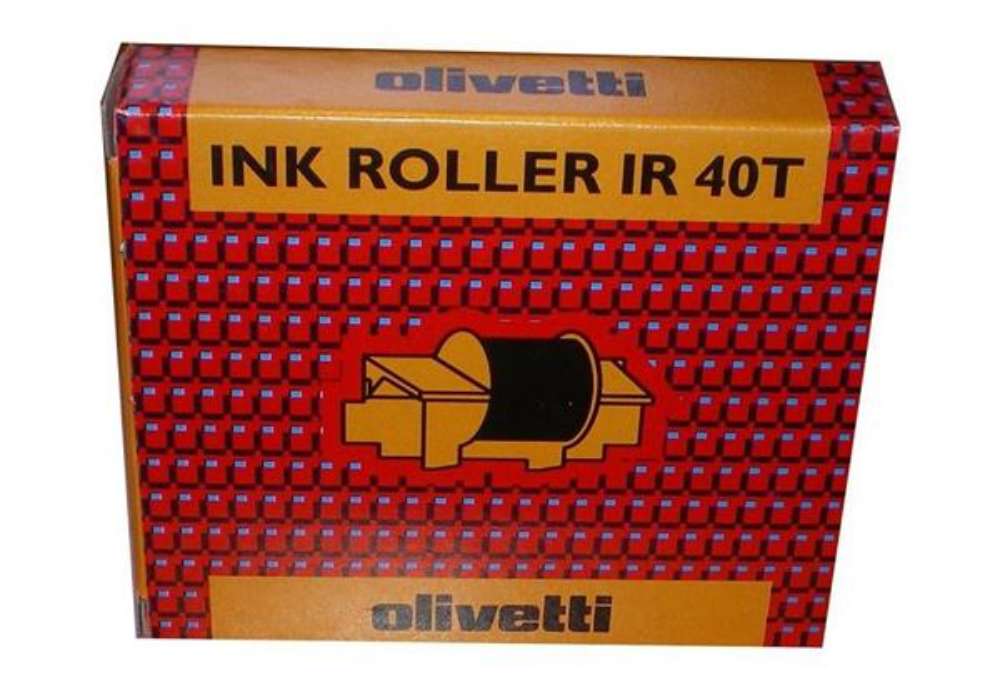 Immagine di Olivetti - Kit 2 Rulli inchiostro - Nero/Rosso - 81129