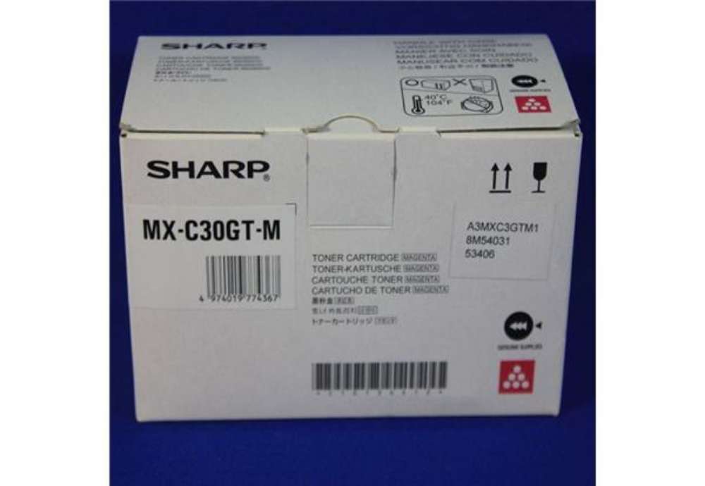 Immagine di Sharp - Toner - Magenta - MXC30GTM - 6.000 pag