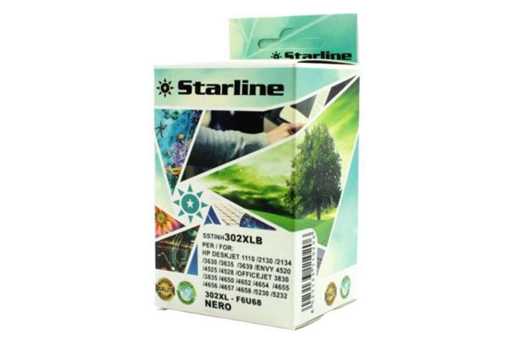 Immagine di Starline - Cartuccia ink Compatibile -  per HP 302XL - F6U68AE