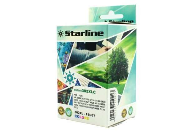 Immagine di Starline - Cartuccia ink Compatibile - per HP 302XL - C/M/Y