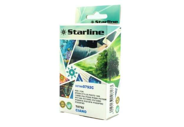 Immagine di Starline - Cartuccia ink - per Epson - Ciano - C13T07924010- T0792 - 13,8ml