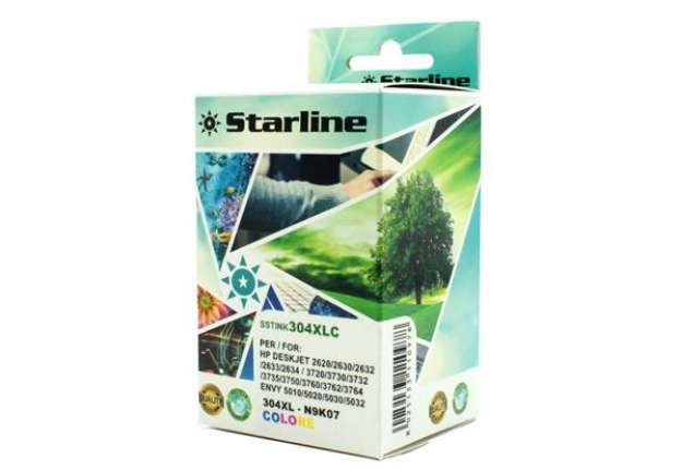 Immagine di Starline - Cartuccia Ink Compatibile - per HP - 304XL- C/M/Y - 20 ml
