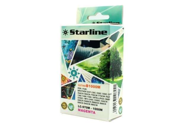 Immagine di Starline - Cartuccia ink - per Brother - Magenta - LC1000M - 20ml