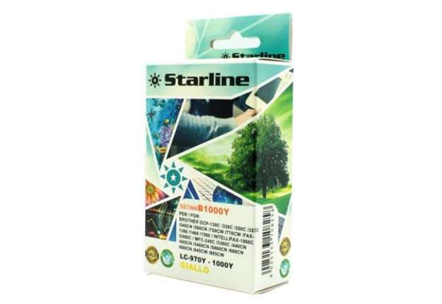 Immagine di Starline - Cartuccia ink - per Brother - Giallo - LC1000Y - 20ml