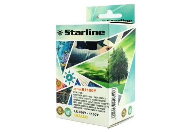 Immagine di Starline - Cartuccia ink - per Brother - Giallo - LC980Y - 16ml