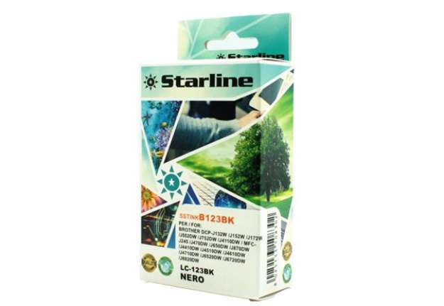 Immagine di Starline - Cartuccia ink - per Brother - Nero - LC123BK  - 20,6ml