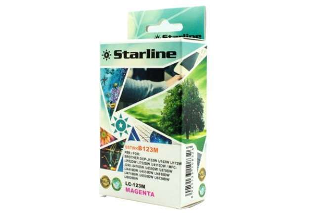 Immagine di Starline - Cartuccia ink - per Brother - Magenta - LC123M  - 10ml