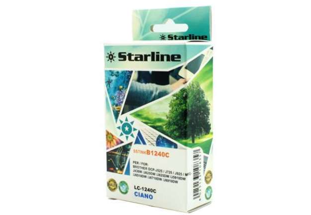 Immagine di Starline - Cartuccia ink - per Brother - Ciano - LC1240C - 12ml