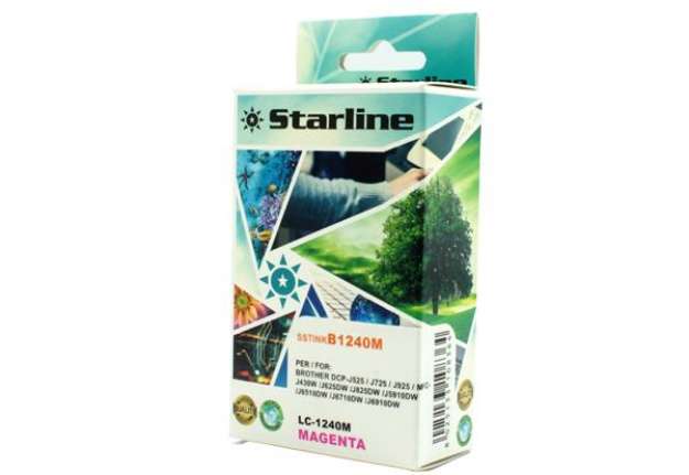 Immagine di Starline - Cartuccia ink - per Brother - Magenta - LC1240M - 12ml