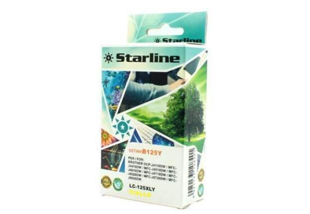 Immagine di Starline - Cartuccia ink - per Brother - Giallo - LC125XLY - 16,6ml