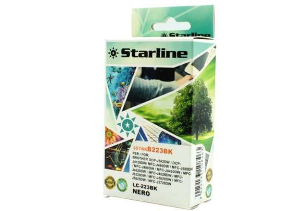 Immagine di Starline - Cartuccia ink - per Brother - Nero - LC223BK - 14,6ml