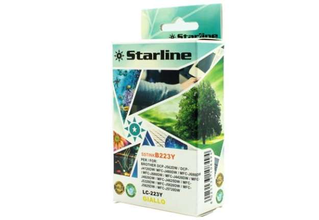 Immagine di Starline - Cartuccia ink - per Brother - Giallo - LC223Y - 9ml