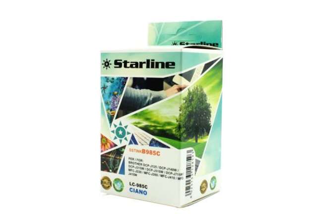 Immagine di Starline - Cartuccia ink - per Brother - Ciano - LC985C - 15ml