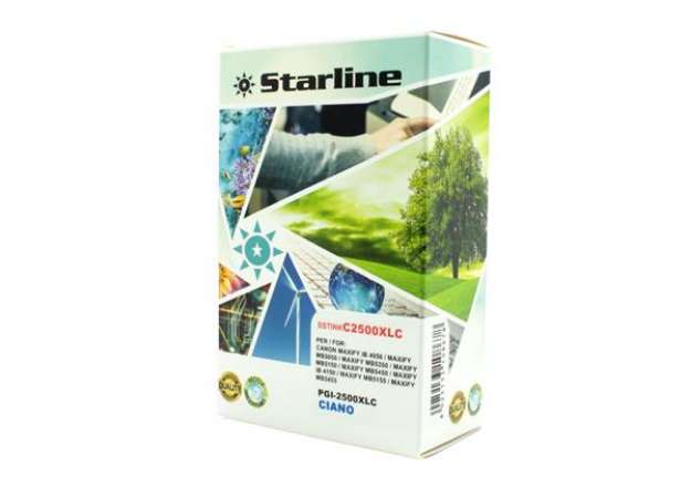 Immagine di Starline - Cartuccia ink - per Canon - Ciano - PGI-2500XLC -  21 ml