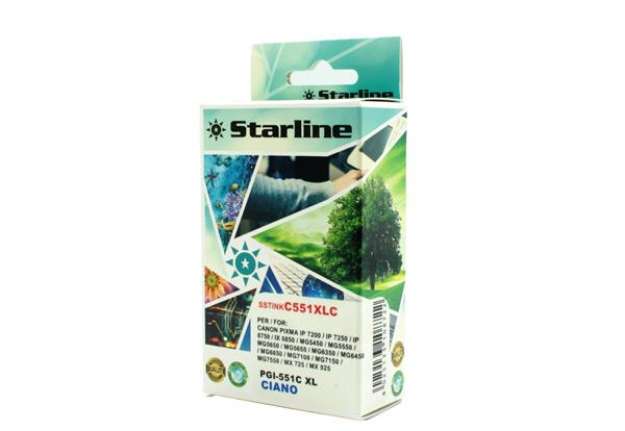 Immagine di Starline - Cartuccia ink - per Canon - Ciano - CLI-551BK C - 9,8ml
