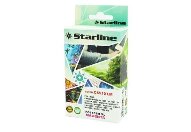 Immagine di Starline - Cartuccia ink - per Canon - Magenta - CLI-551M - 6445B001 - 9,8ml