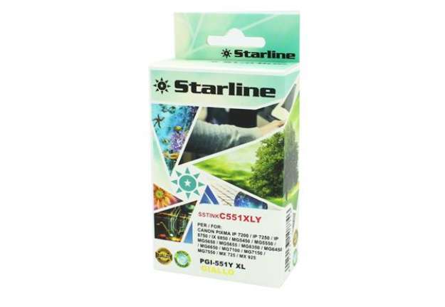 Immagine di Starline - Cartuccia ink - per Canon - Giallo - CLI-551BK Y - 9,8ml