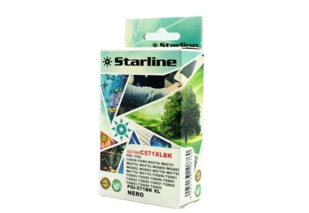 Immagine di Starline - Cartuccia ink - per Canon - Nero - CLI571BK - 12,4ml