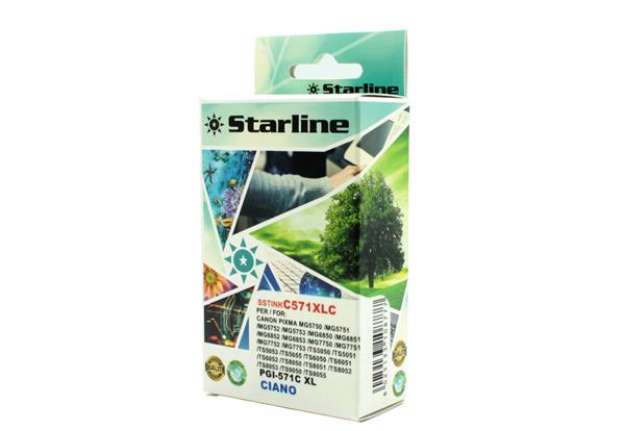Immagine di Starline - Cartuccia ink - per Canon - Ciano - CLI571C - 12,4ml