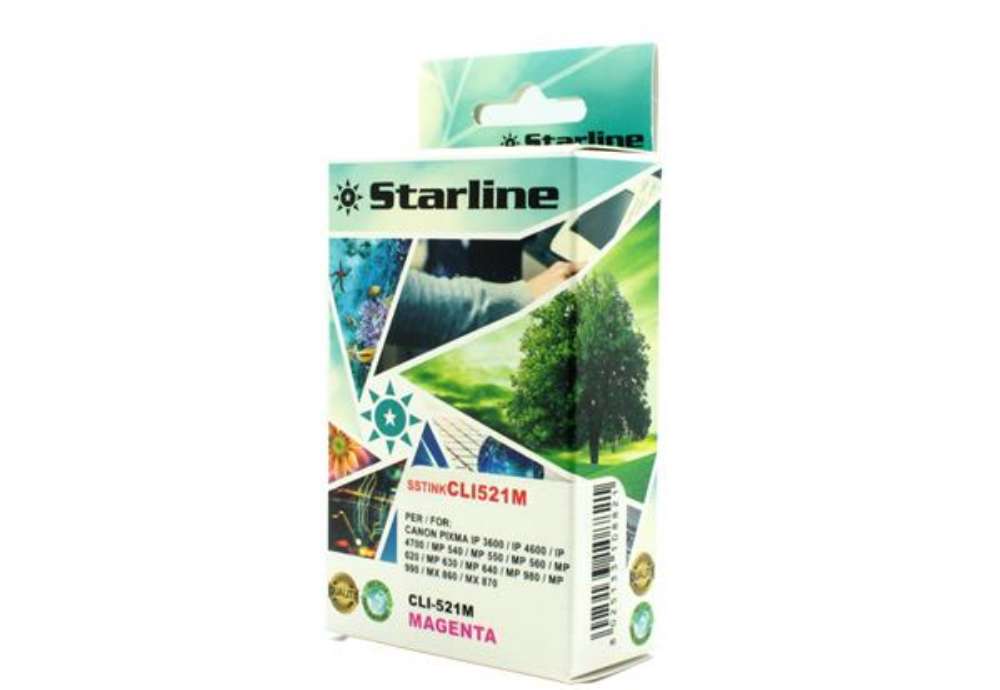 Immagine di Starline - Cartuccia ink - per Canon - Magenta - CLI521 M - 9ml