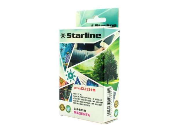 Immagine di Starline - Cartuccia ink - per Canon - Magenta - CLI521 M - 9ml