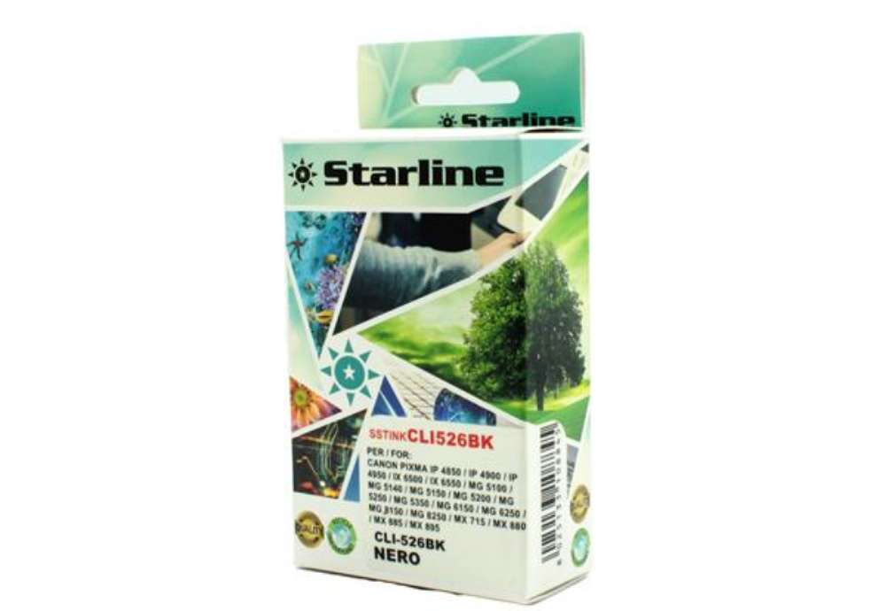Immagine di Starline - Cartuccia ink - per Canon - Nero - CLI526 BK - 9ml