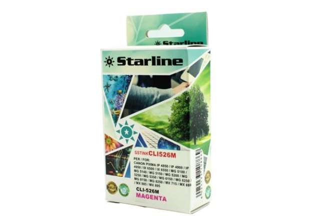 Immagine di Starline - Cartuccia ink - per Canon - Magenta - CLI526 M - 9ml