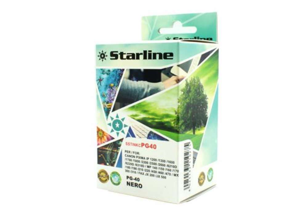Immagine di Starline - Cartuccia - ink Nero per print c/Canon pg40 16ml