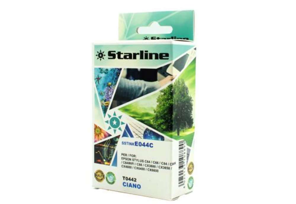 Immagine di Starline - Cartuccia ink - per Epson - Ciano - C13T044220 - 14ml