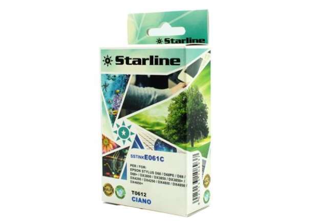 Immagine di Starline - Cartuccia ink - per Epson - Ciano - C13T061240 - T0612 -14ml