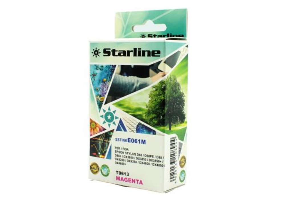 Immagine di Starline - Cartuccia ink - per Epson - Magenta - C13T061340 - T0613 - 14ml