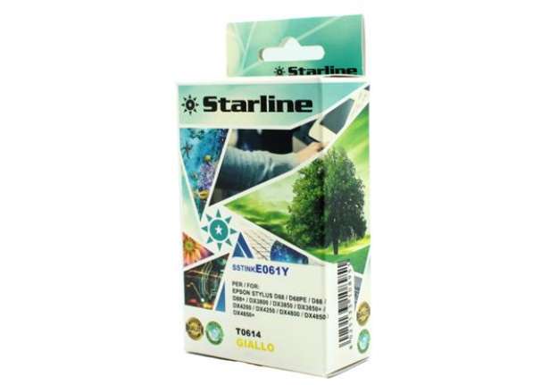 Immagine di Starline - Cartuccia ink - per Epson - Giallo - C13T06144010 - T0614 - 14ml