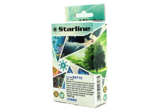 Immagine di Starline - Cartuccia ink - per Epson - Ciano - C13T071240 -T0712 11,4ml